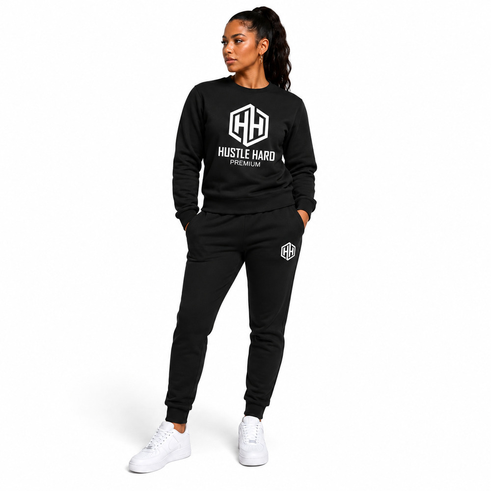 The Hustle Hard Premium Crew-Neck Tracksuit - Image 3