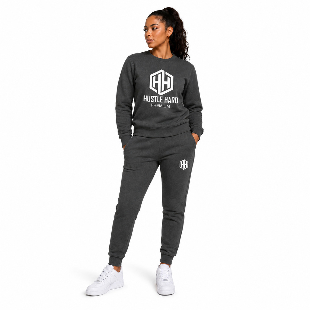 The Hustle Hard Premium Crew-Neck Tracksuit - Image 6