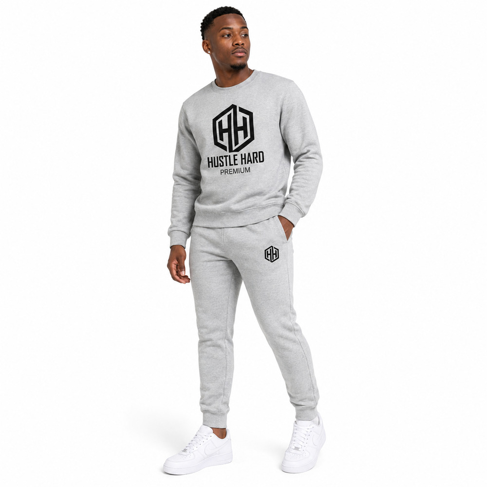 The Hustle Hard Premium Crew-Neck Tracksuit - Image 7