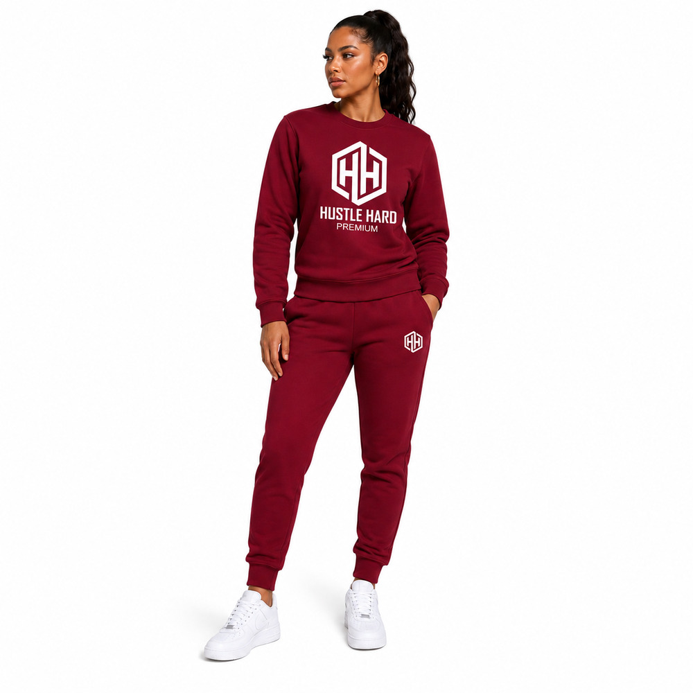 The Hustle Hard Premium Crew-Neck Tracksuit - Image 8