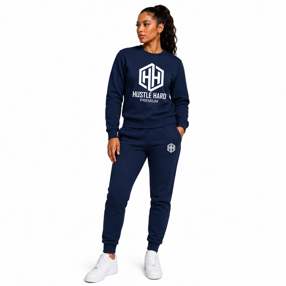 The Hustle Hard Premium Crew-Neck Tracksuit - Image 9