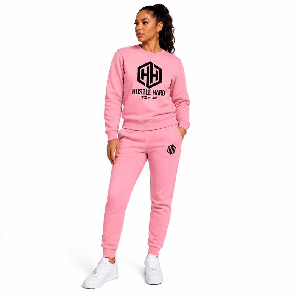 The Hustle Hard Premium Crew-Neck Tracksuit - Image 11