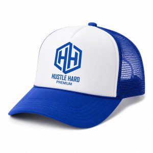 HUSTLE HARD PREMIUM TWO-TONE MESH TRUCKER CAPHUSTLE HARD PREMIUM TWO-TONE MESH TRUCKER CAP