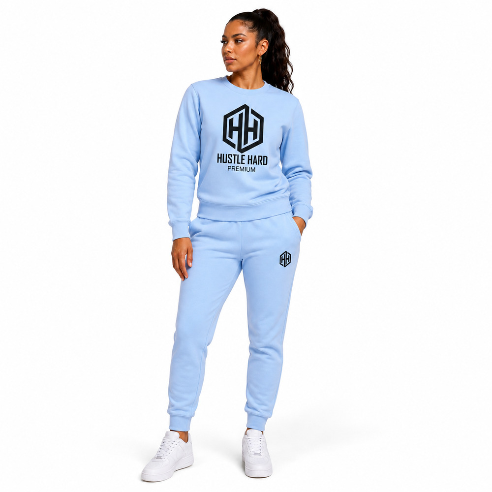 The Hustle Hard Premium Crew-Neck Tracksuit - Image 14